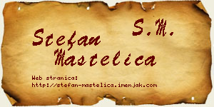 Stefan Mastelica vizit kartica
